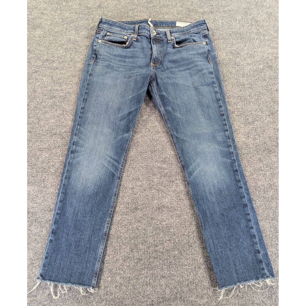 Rag & Bone Dre Low-Rise Slim Boyfriend Jeans Mariposa Raw Hem 28 WDD20P2643K1MP